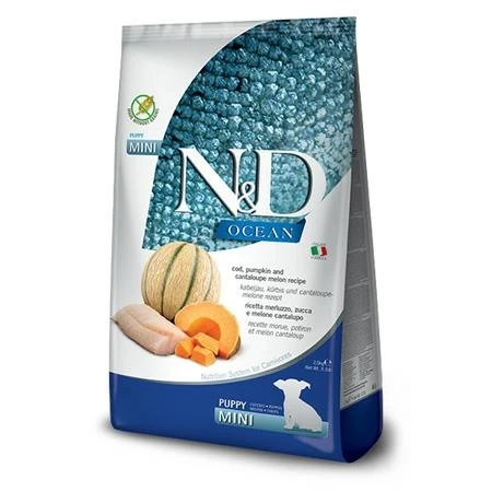 ND Dog Ocean Mini Puppy Merluzzo/Zucca/Melone - Farmina