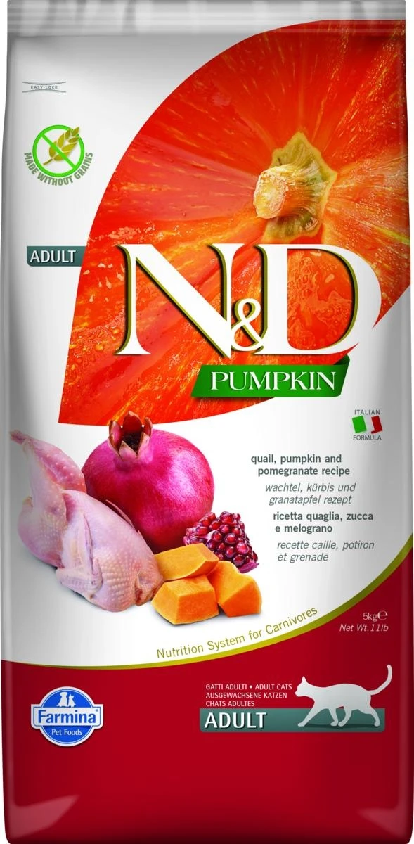 ND Cat Pumpkin Quaglia/Melogano 5 kg - Farmina