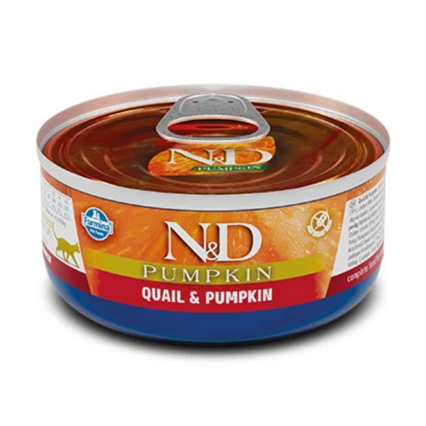 ND Umido Gatto Pumpkin Quaglia 70g - Farmina