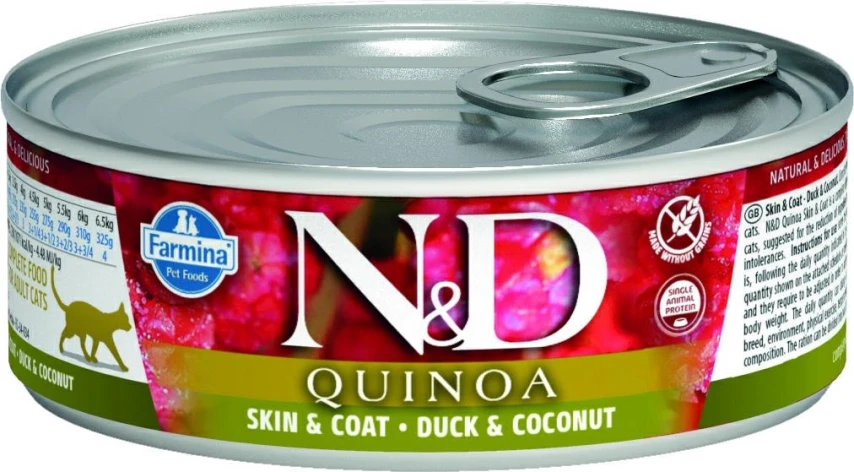 Farmina ND Umido Quinoa Skin Anatra/Cocco 80g per Gatti