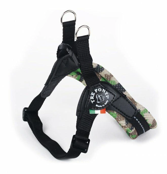 Pettorina Easy Fit Neon Regolabile 1 Mimetica Verde TREPONTI