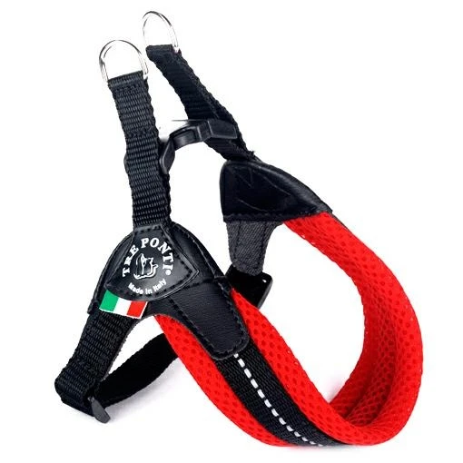 Pettorina Easy Fit Neon Regolabile 1 Rossa - Treponti