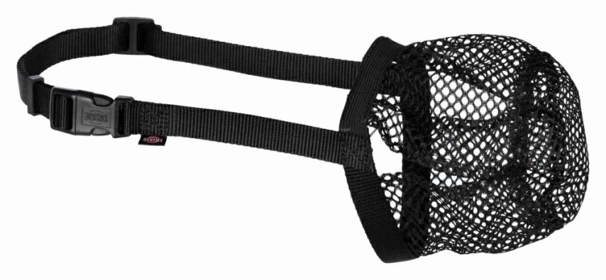 TX Museruola Antiavvelenamento Poliestere XS Nera - Trixie