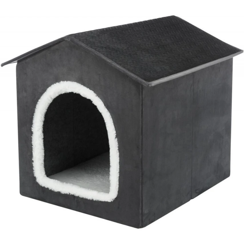 TX Livia Igloo TRIXIE - 50x50x54 cm - Grigio Scuro/Bianco
