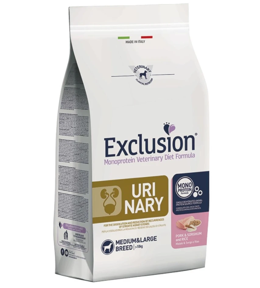 Exclusion Dog Urinary Maiale/Sorgo 2 kg - Dorado