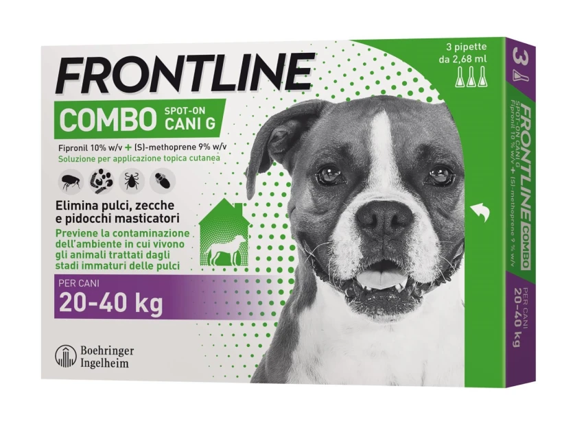Frontline Combo Cani 20/40 - 3 Pipette - Frontline