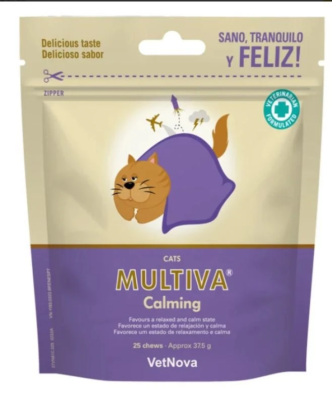 VETNOVA Multiva Calming Cat 25 Chews 37,5g