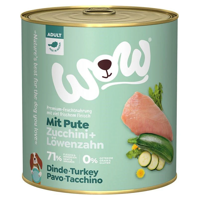 WOW Dog 800g Tacchino - Mangime Umido per Cani