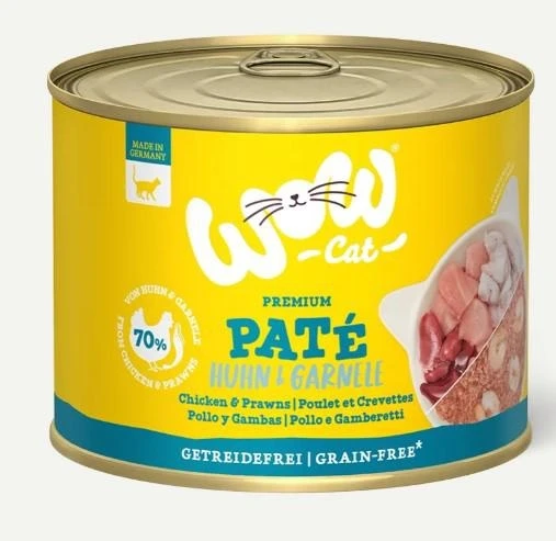 WOW Cat Pollo e Gamberi 200g - Mangime Umido per Gatti