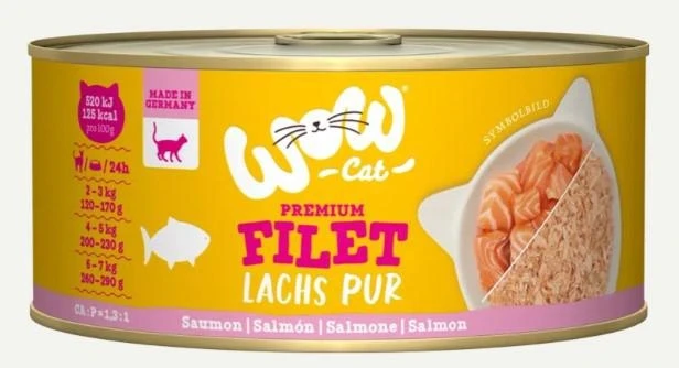 Filetto di Salmone WOW per Gatti - 70g