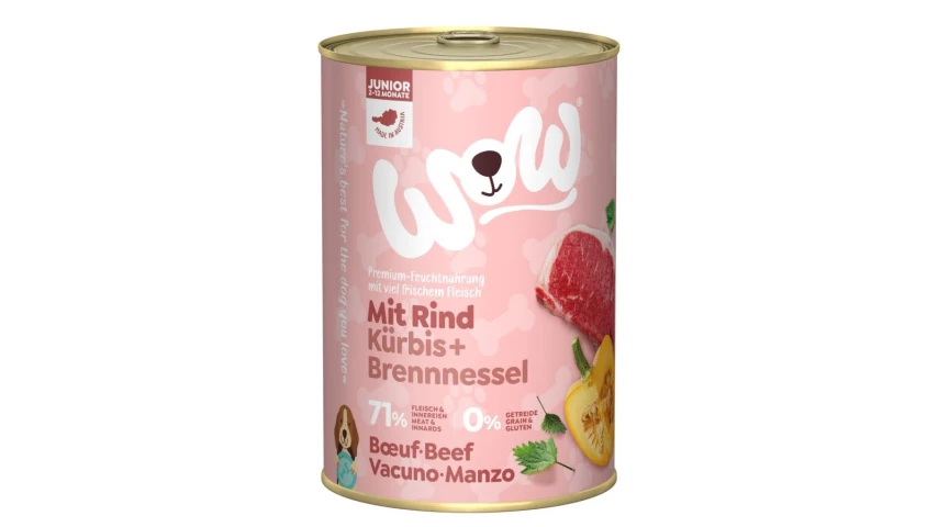 Wow Dog Junior 400g Manzo - Nutrimento Ideale per Cuccioli