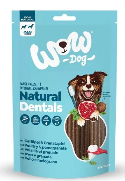 Wow Dog Natural Dentals Pollame 230g Maxi