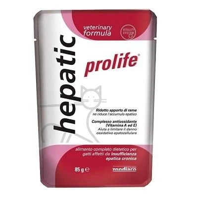 Prolife Cat Buste Hepatic 12 x Gr 85 - Mangime Dietetico per Gatti