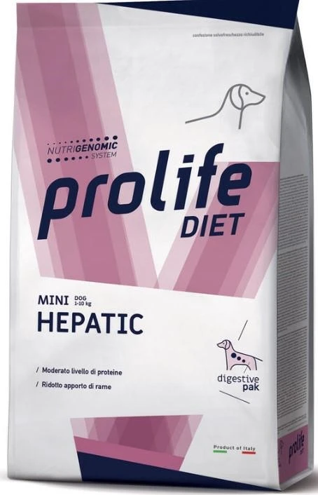 Prolife Dog Mini Hepatic 5 kg - Mangime Secco per Cani