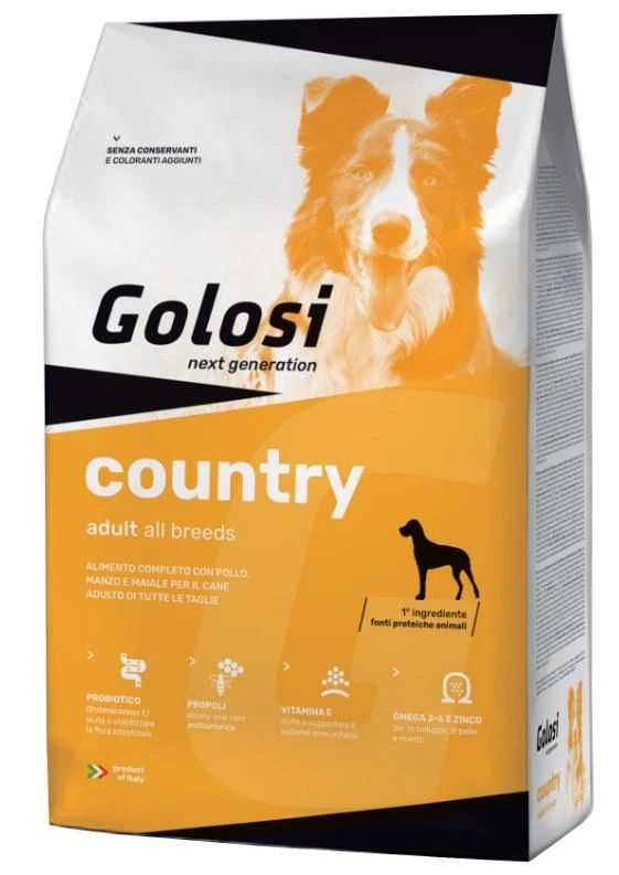 Golosí Dog Country 12kg - Mangime Secco per Cani