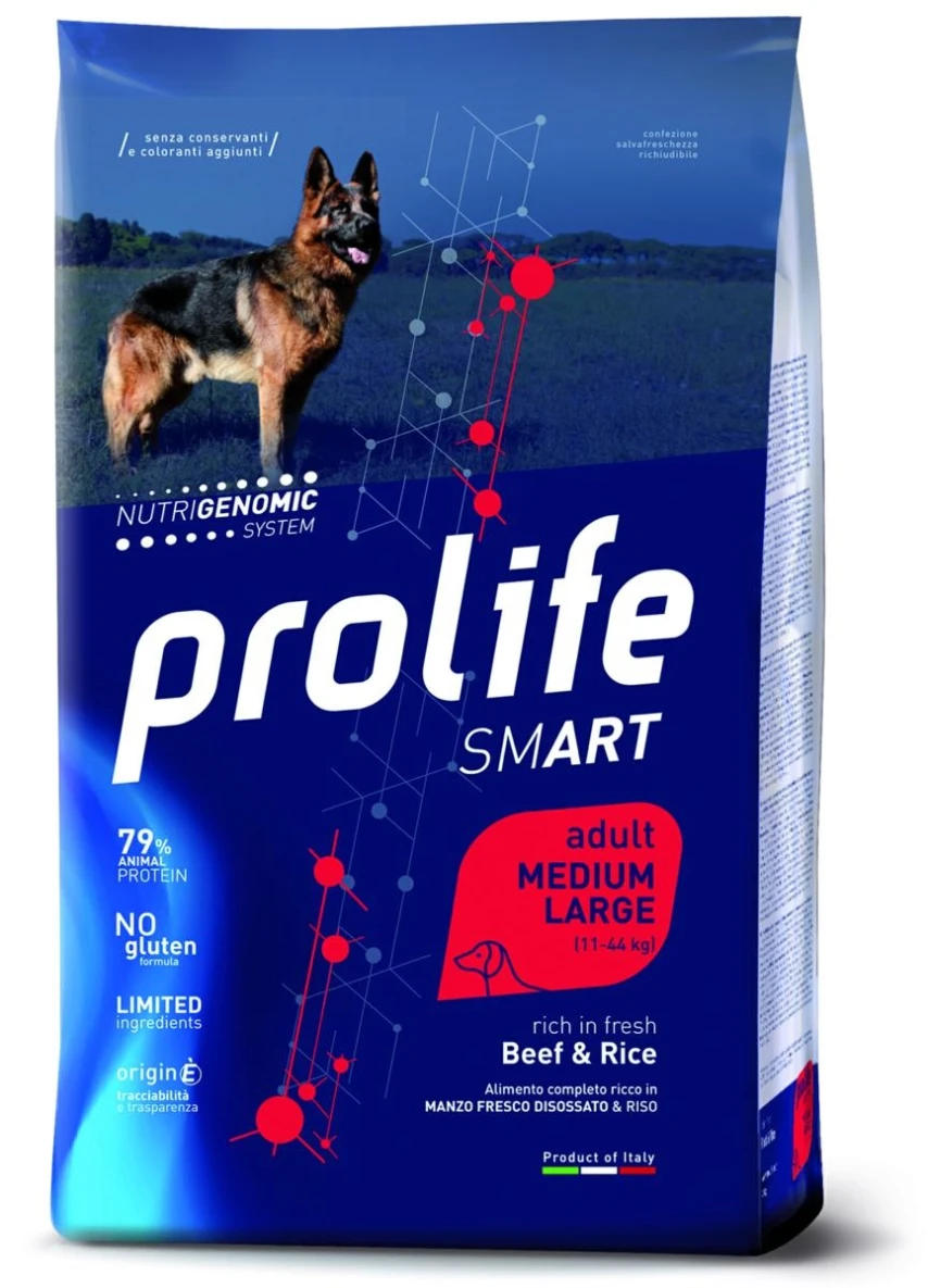 Prolife Dog Smart Medium/Large Manzo/Riso
