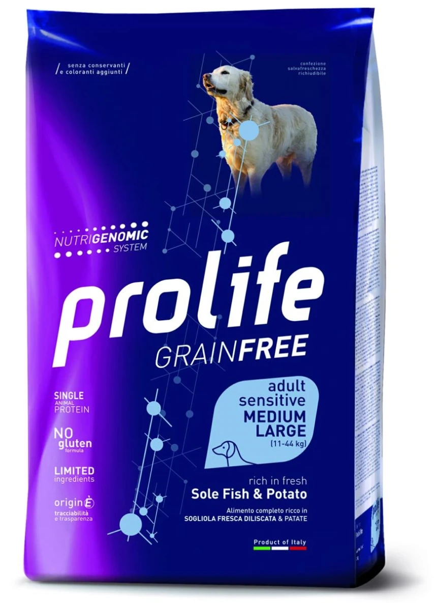 Prolife Dog Grain Free Medium/Large Soigliola/Patate 2,5 kg