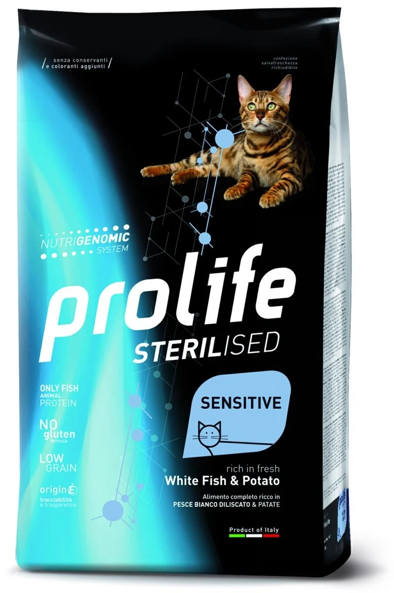 Prolife Cat Sterilized Pesce Bianco/Patate KG 1,5