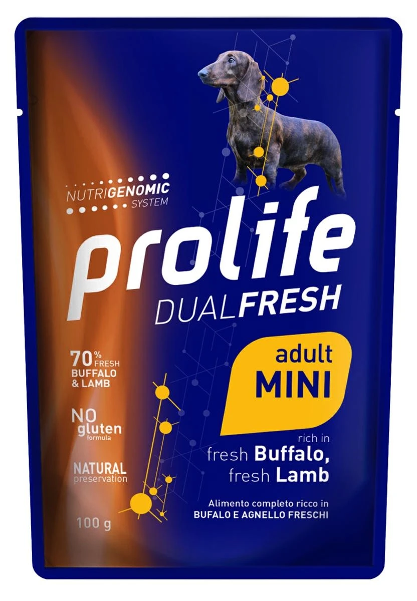 Prolife Dog UM Dual Buste Mini Bufalo 10 x Gr 100