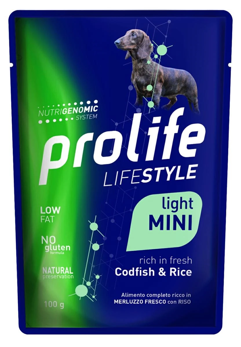 Prolife Dog UM Life Bustine Mini Light Merluzzo 10 x 100 g