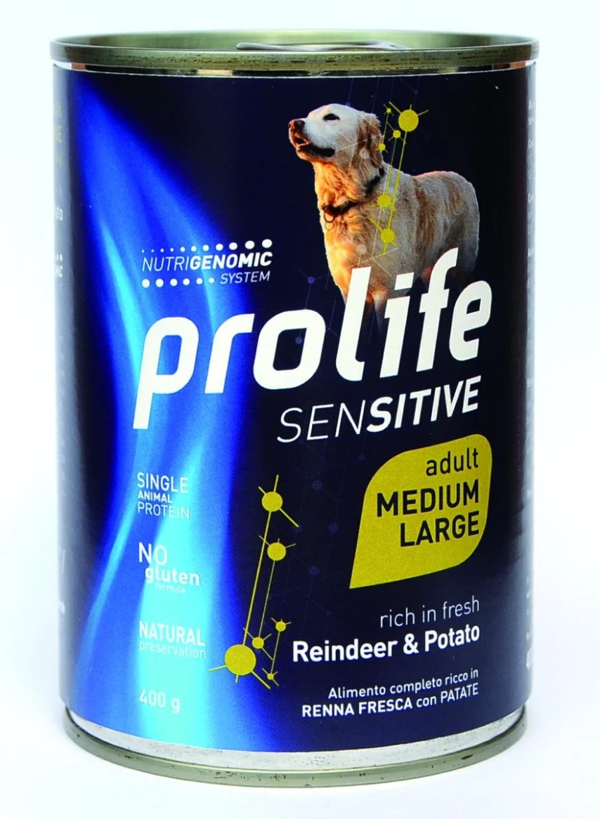 Prolife Dog Um Sensitive Medium/Large Renna 400g