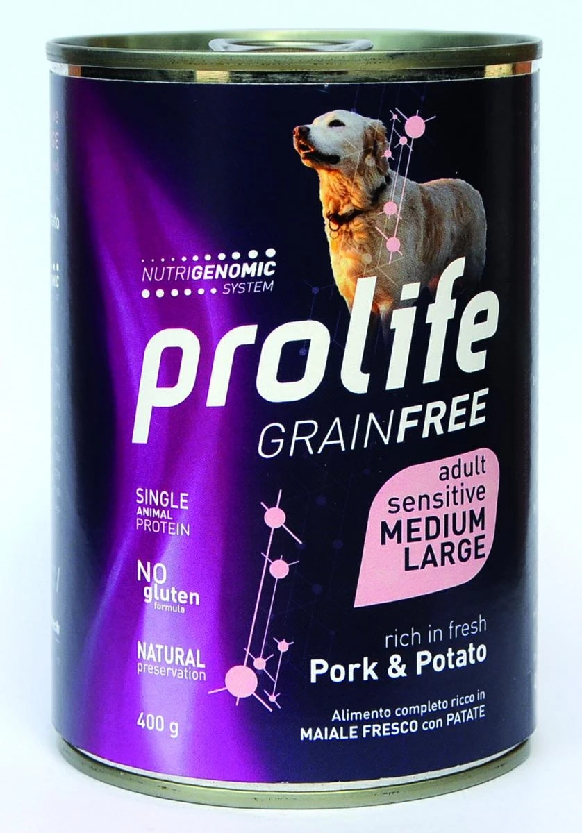 Prolife Dog Um Grain Free Medium/Large Maiale 400g