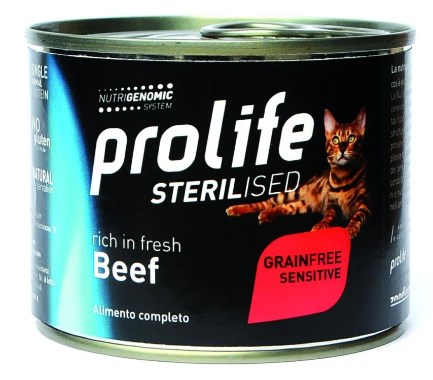 Prolife Cat Um Sterilized Manzo 200g - Cibo Umido per Gatti
