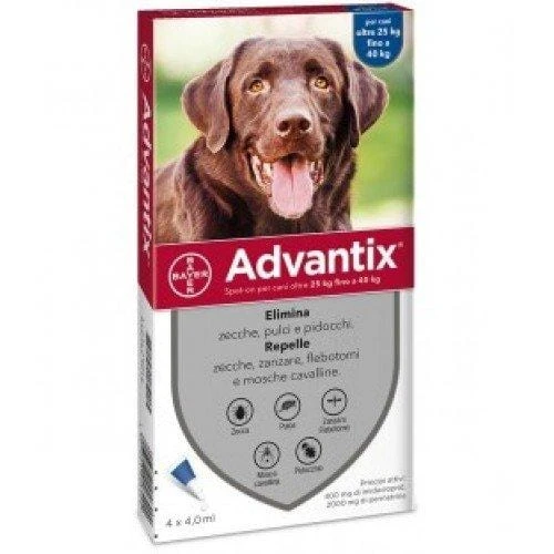 Advantix Spot On 25-40 kg per cani - 4 pipette - Bayer Pet Care