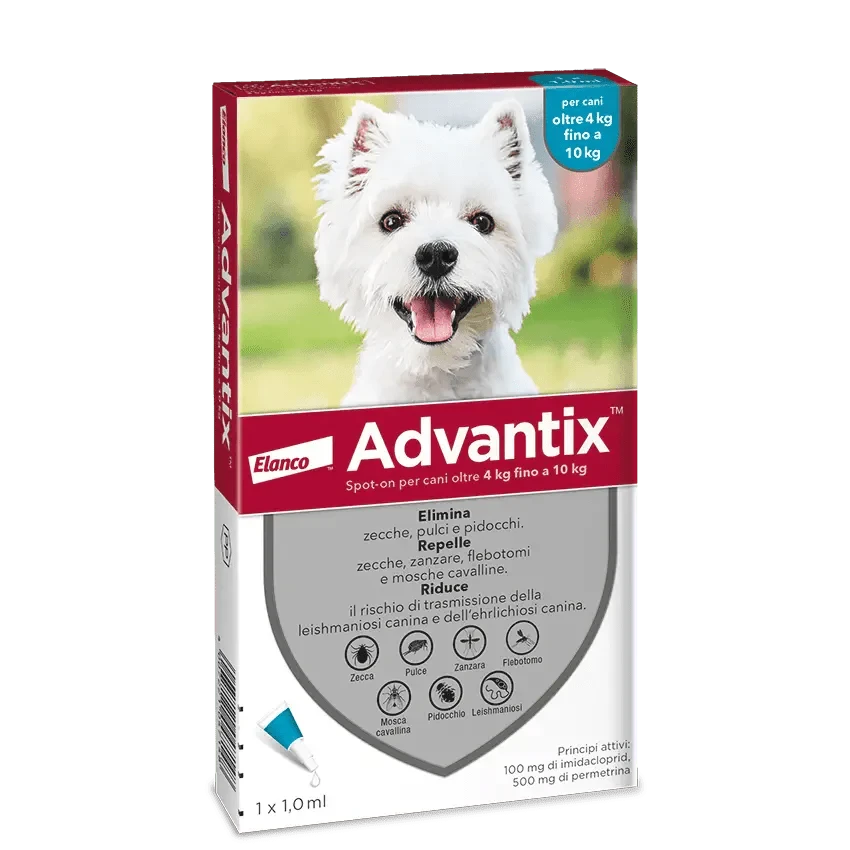 Advantix Spot-On Cani 4-10 kg - 4 Pipette - Bayer Pet Care