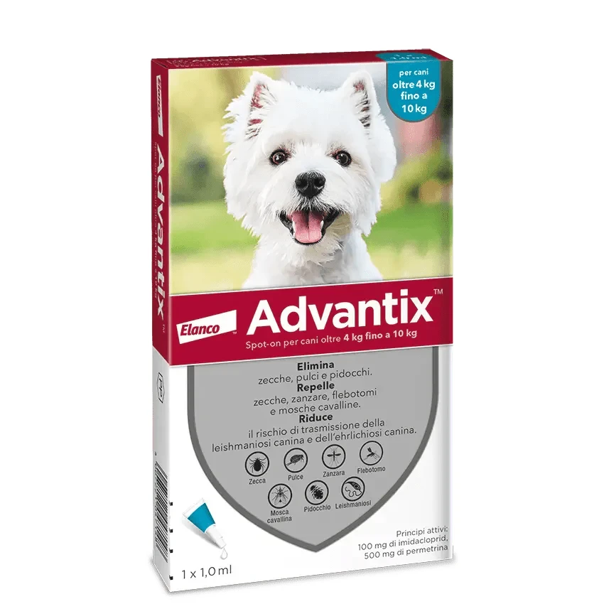 Advantix Spot-On Cani 4-10 kg - 4 Pipette
