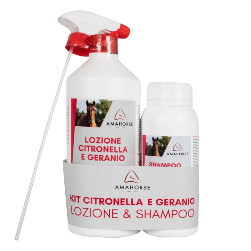 AmaHorse Kit Citronella 1 L + Shampoo Citronella 1/2 L