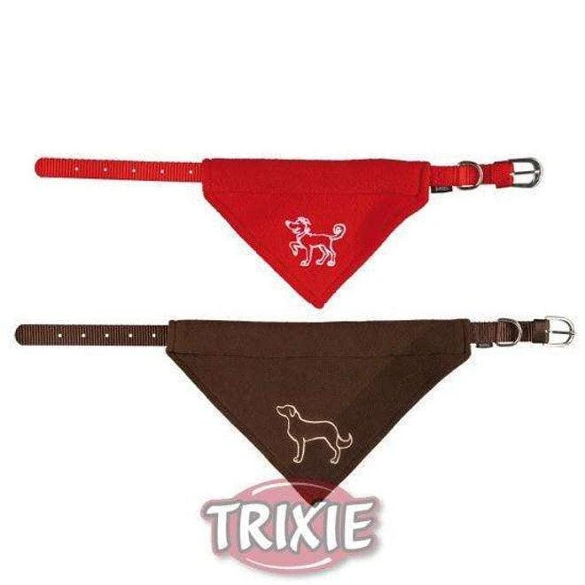 Bandana in pile con collare - 45-55 cm - 25 mm - marrone - Trixie