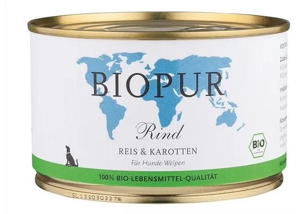 Biopur Dog Manzo/Riso/Carote 400g - Nutrizione Naturale