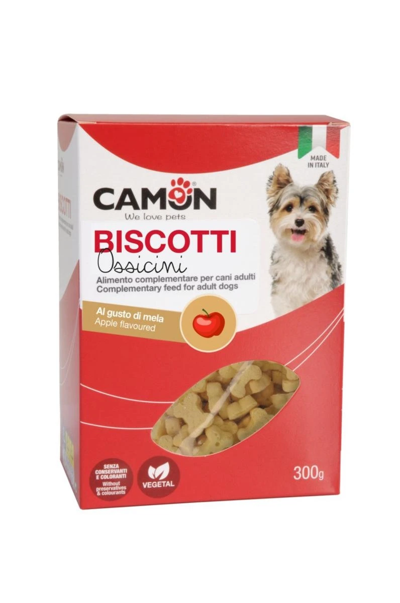 Biscotto Ossetto Mela Camon 300g - Snack per Cani