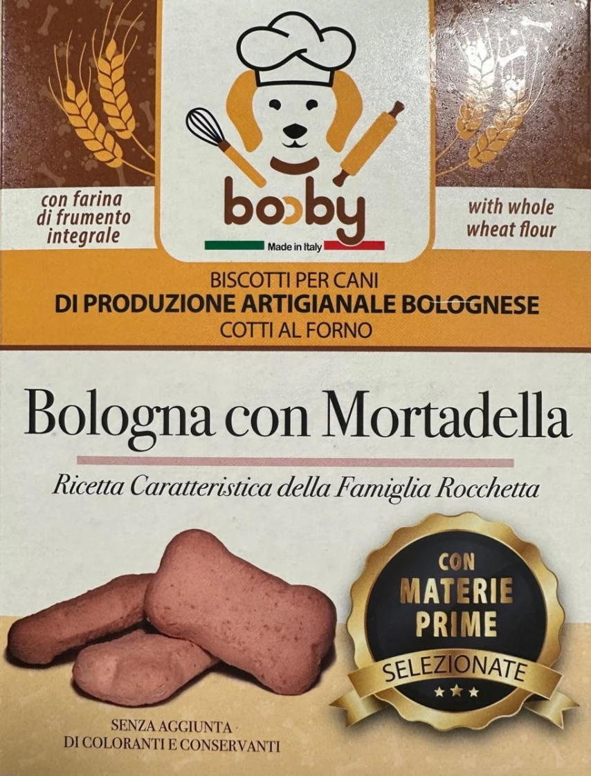 Booby Scatola Mortadella 400g - Snack per Cani