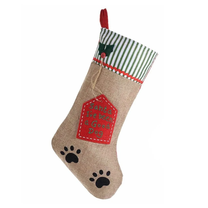 Calza natalizia per cane porta regali da appendere - Petmuffin
