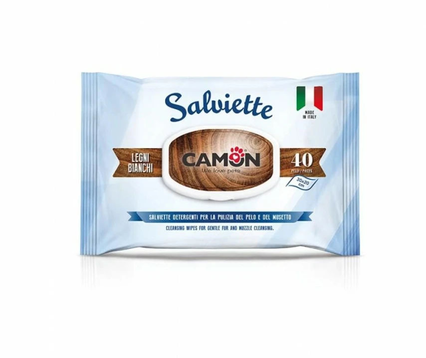 Camon Salviette Profumate Legni Bianchi - 40 Pezzi