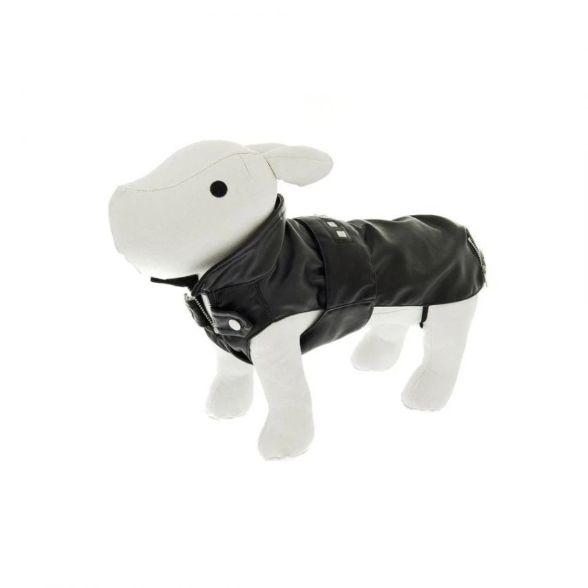 Cappottino chiodo per cani Ferribiella Rider nero