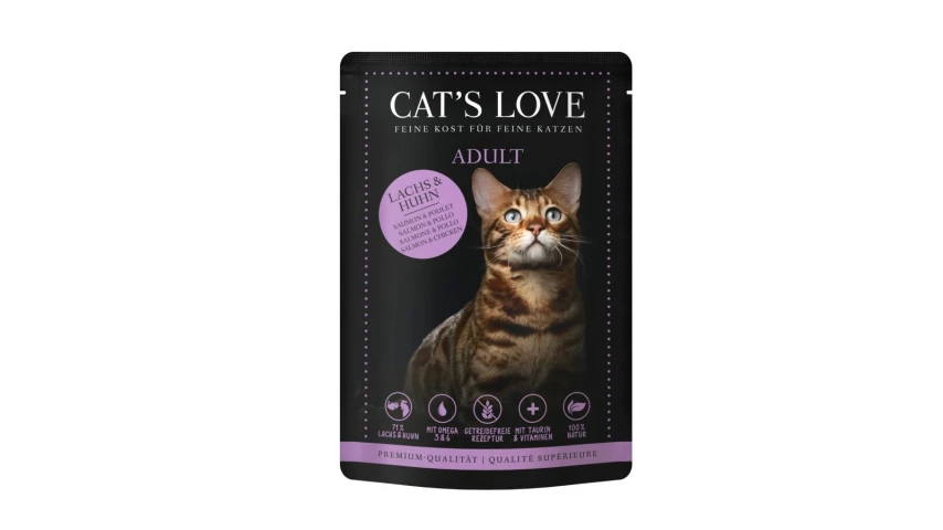 Cat's Love Buste 12 x Gr 85 Salmone/Pollo - CATSLOVE