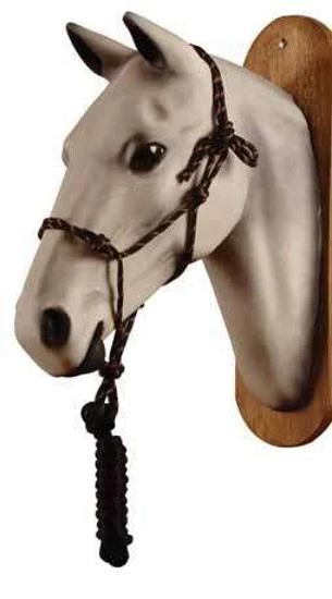 Cavezza corda annodata con lunghina Pool's - verde fluo