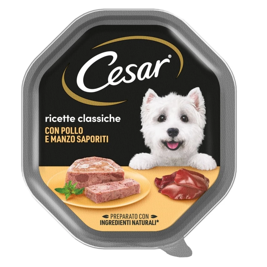 Cesar Ricette Classiche Pollo/Manzo Saporiti 14 x 150 g