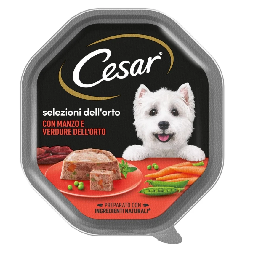 Cesar Selezione dell'Orto Manzo e Verdure 14 x 150 g