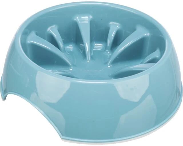 Trixie ciotola anti ingozzamento plastica 0,8 L azzurra