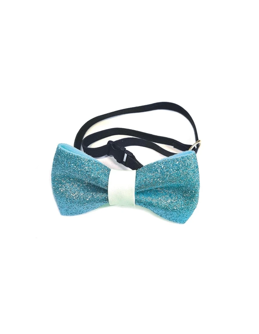 Collare papillon per cani e gatti glitter