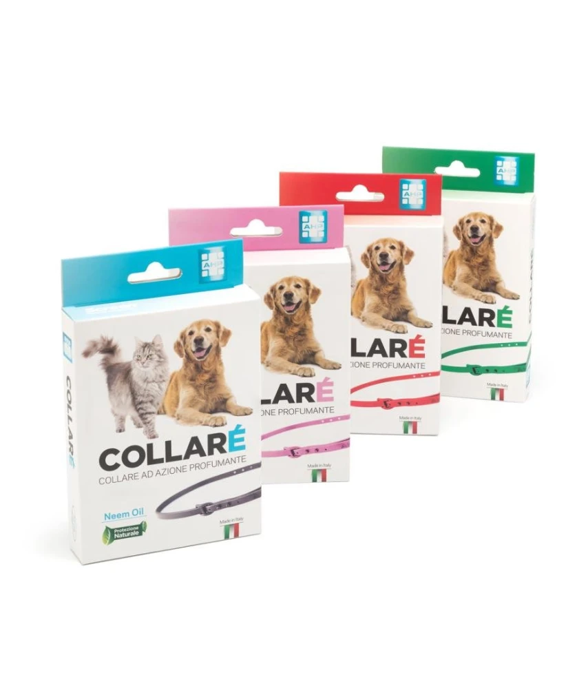 Collare repellente per cani e gatti Collarè in quattro fragranze profumate
