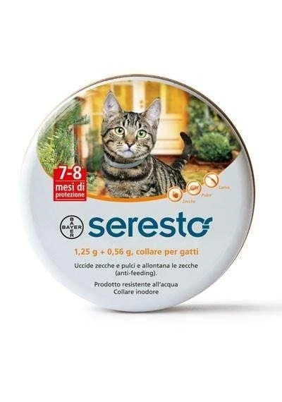 Collare Seresto gatti antiparassitario pulci e zecche Bayer - Bayer Pet Care