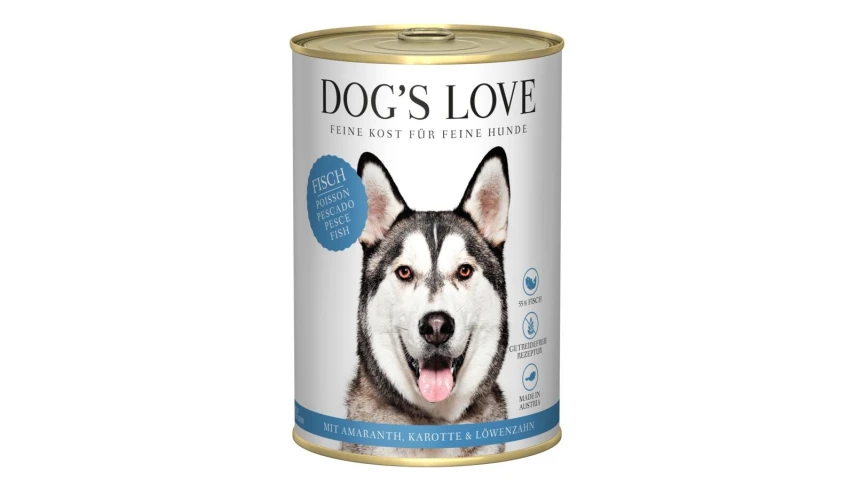 DOG'S LOVE 400g - Pesce/Amaranto/Carota/Tarassaco