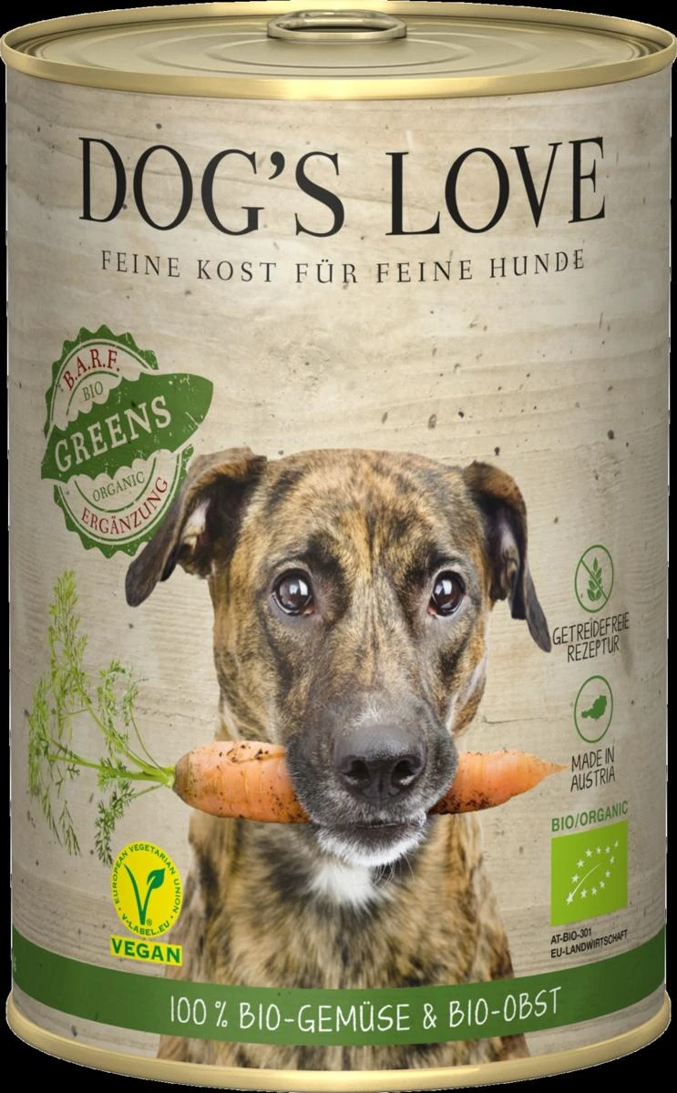 Dog's Love Bio Greens Vegan 400g - Mangime Umido per Cane