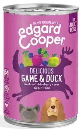 Edgard Cooper Cibo Umido Cane Selvaggina/Anatra 400 g