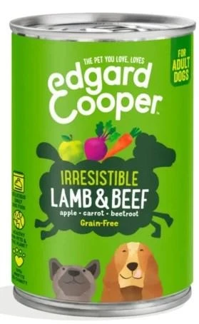 Edgard Cooper Umido per Cani Agnello e Manzo 400 g
